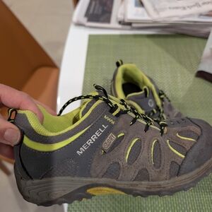 Merrell Kids' Gray and Green Outdoor Shoes